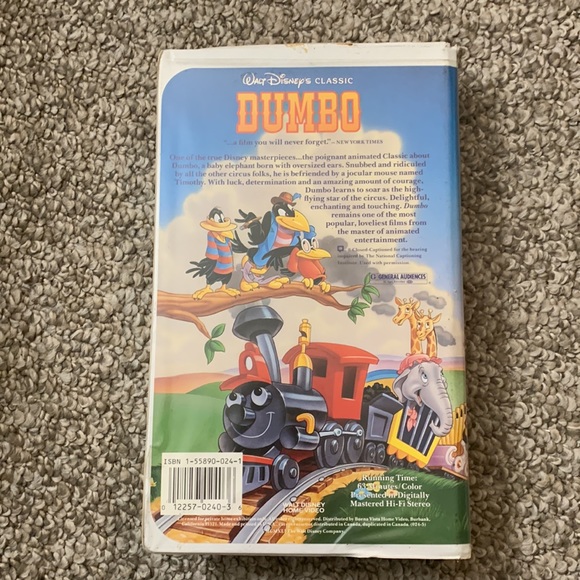 Walt Disney classic ‘Dumbo’ Black Diamond edition VHS - Picture 3 of 8
